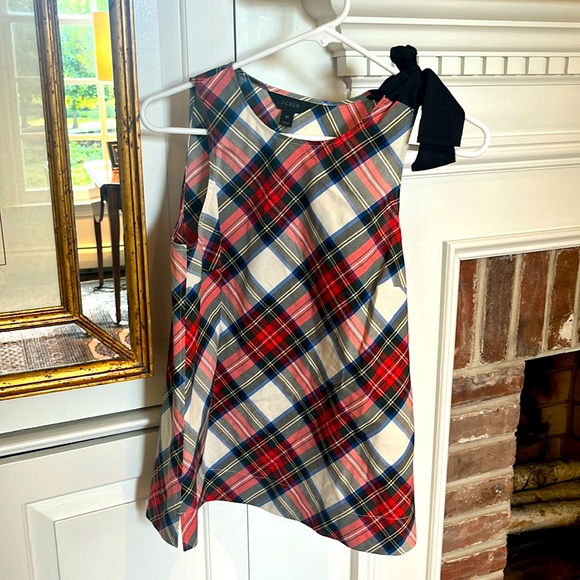 Adorable Tartan Plaid J. Crew Top - Picture 1 of 3